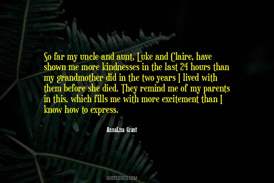 Aunt Died Quotes #535919
