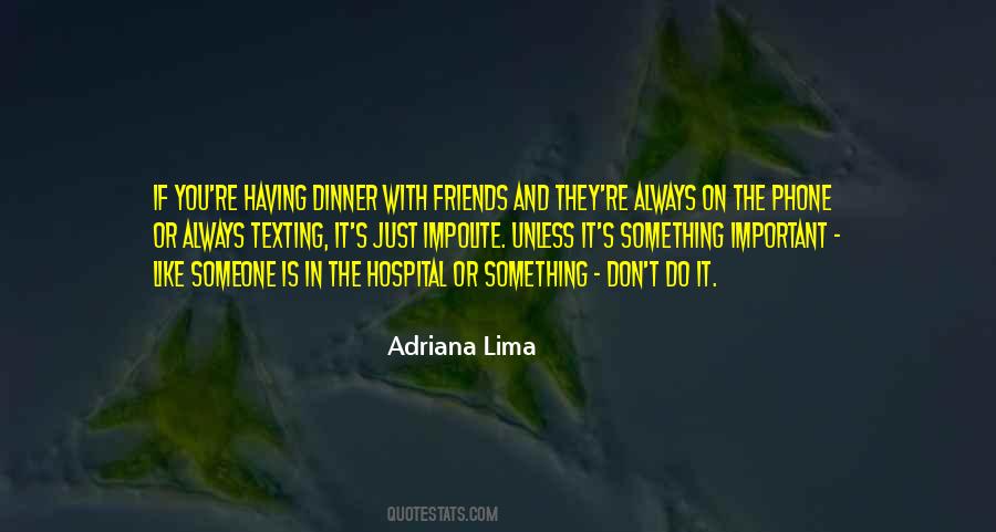 Having Dinner Quotes #1404163