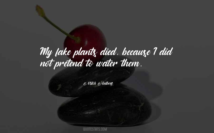 My Fake Plants Died Quotes #770060