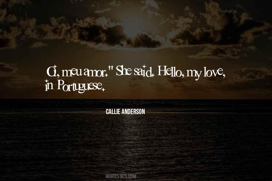 Quotes About Love In Portuguese #104534