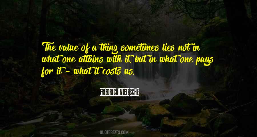 Value Of A Thing Quotes #1555570
