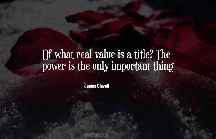Value Of A Thing Quotes #85593