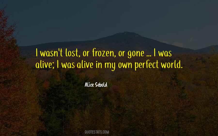 Lost In My Own World Quotes #1007128