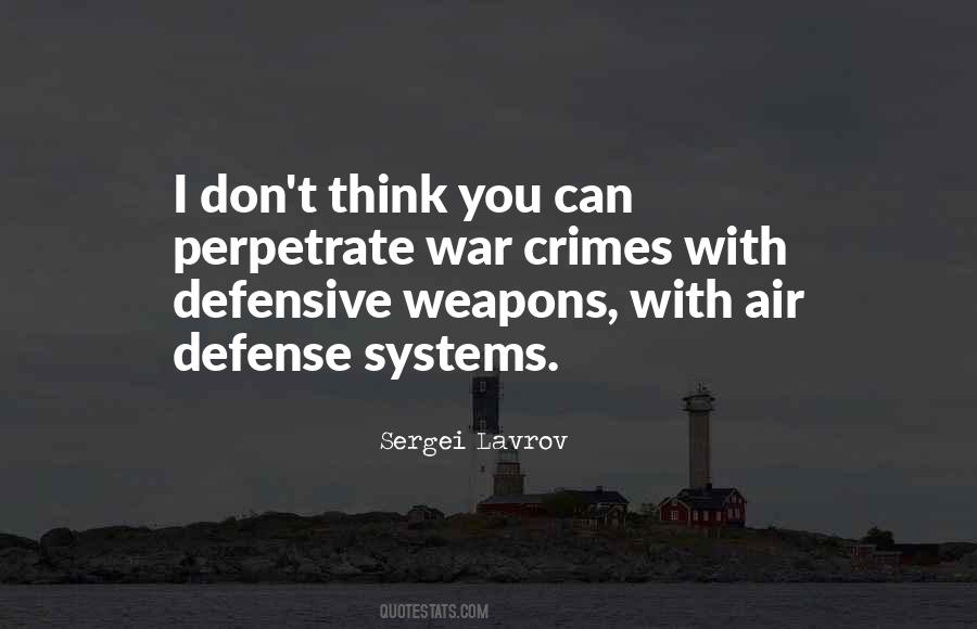 Defense War Quotes #841687