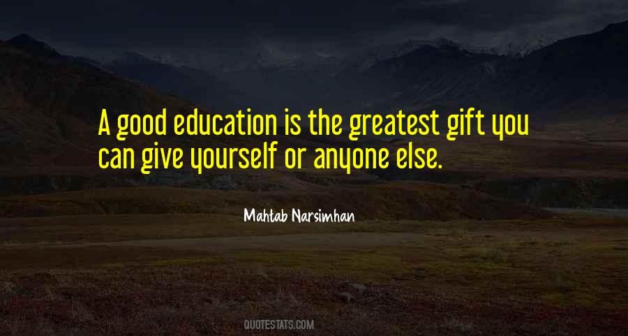 Good Education Quotes #1207333