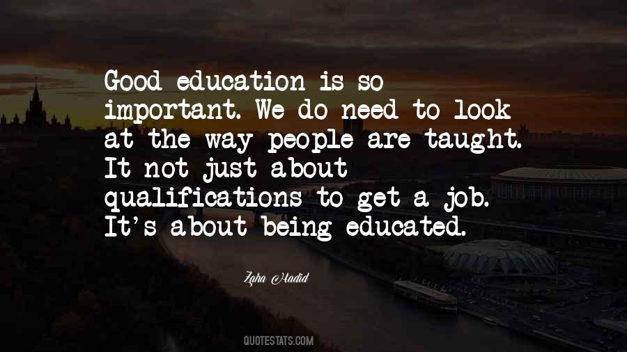 Good Education Quotes #316812