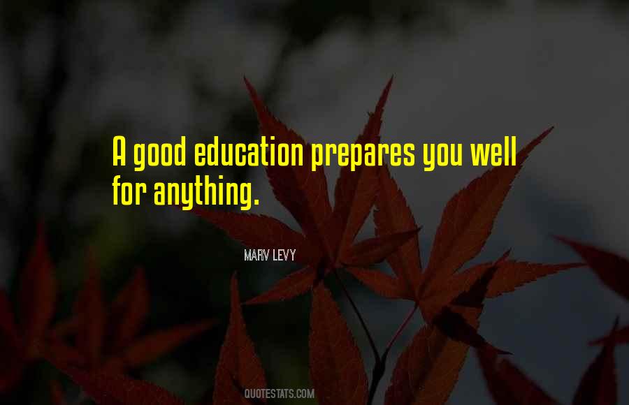 Good Education Quotes #42247