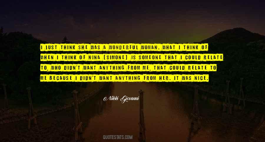 Nice Woman Quotes #1253359