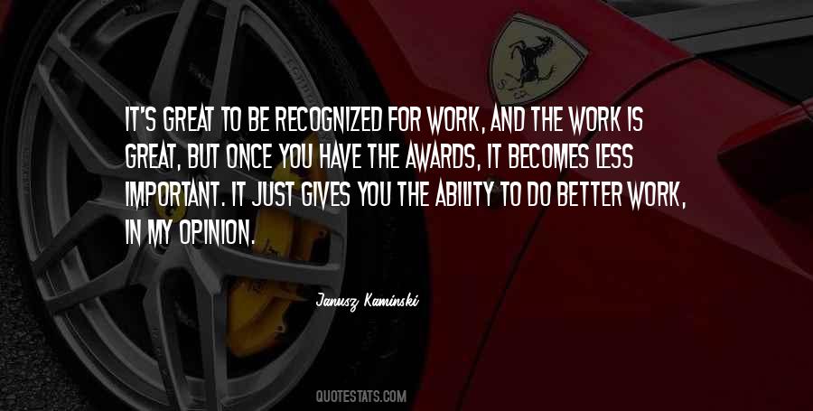 Work Opinion Quotes #1558154