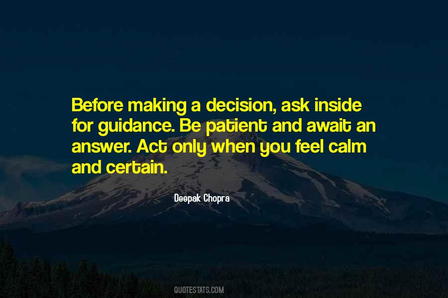Calm And Patient Quotes #939521