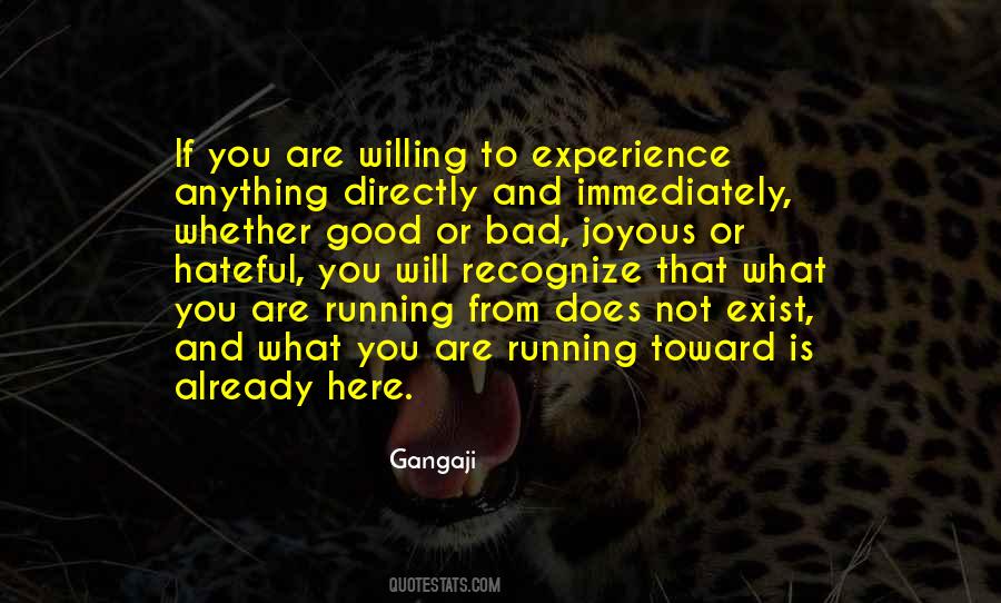 Good Or Bad Experience Quotes #960964