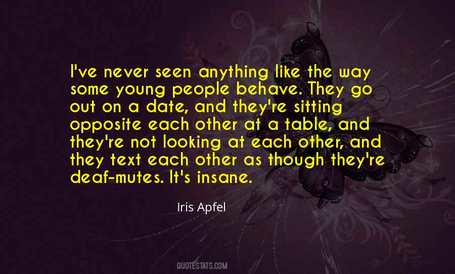 Looking Each Other Quotes #608991