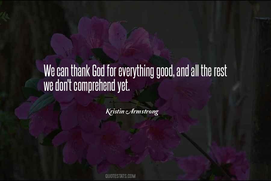 God Thank You For Everything Quotes #427896
