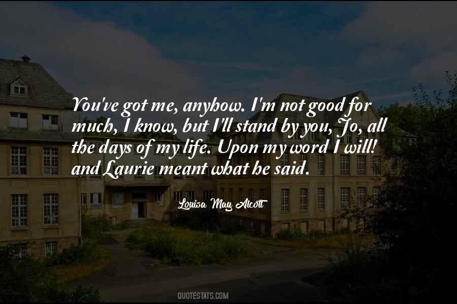 Will Stand By You Quotes #734078