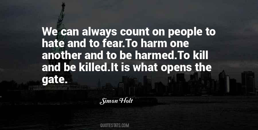 Hate Fear Quotes #46751