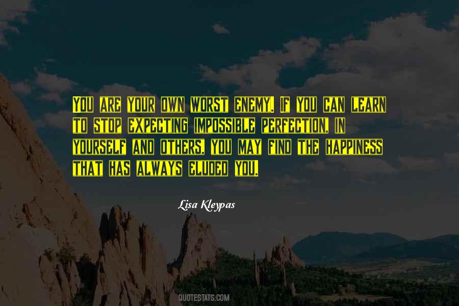 Enemy Of Perfection Quotes #705765
