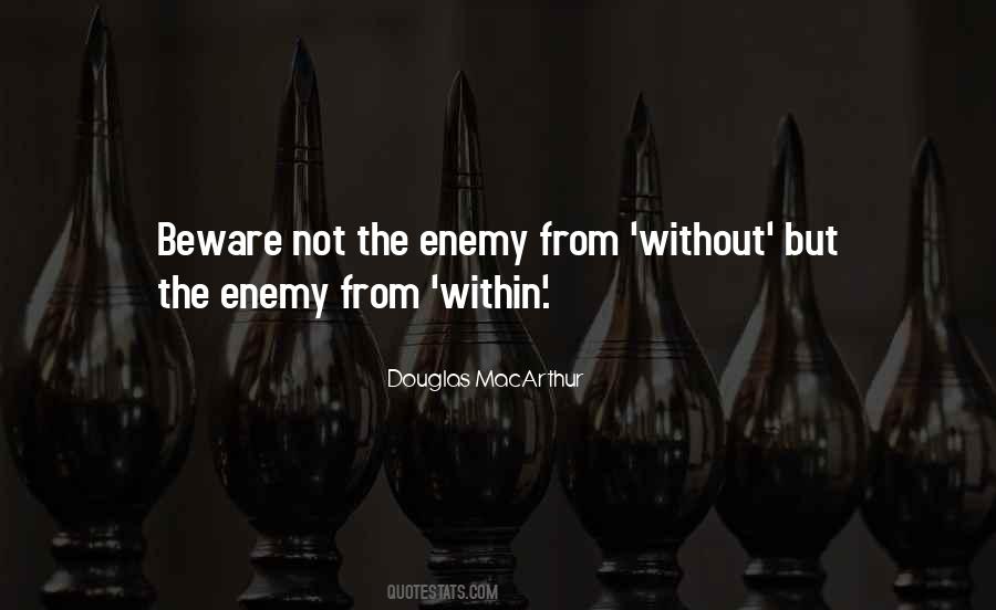 Enemy From Within Quotes #292616