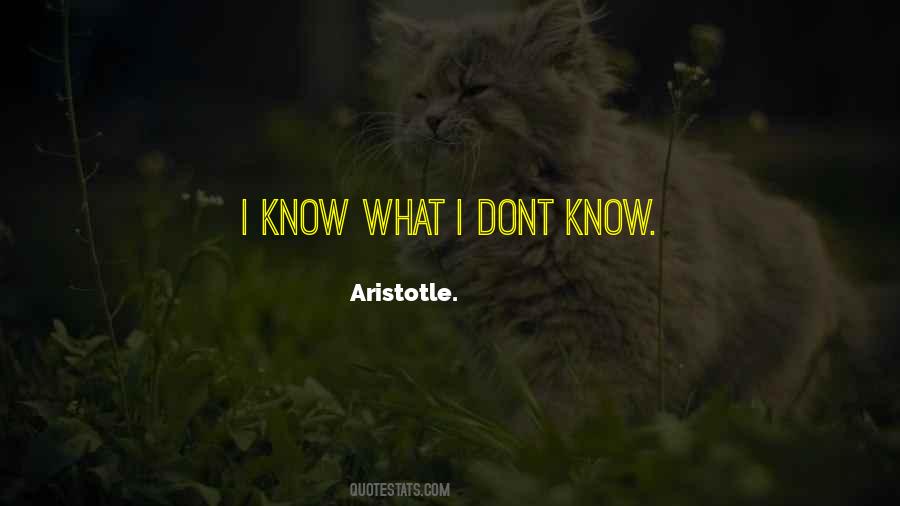 I Know What I Dont Know Quotes #1078159