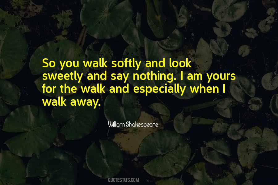 Sometimes You Have To Walk Away Quotes #95568
