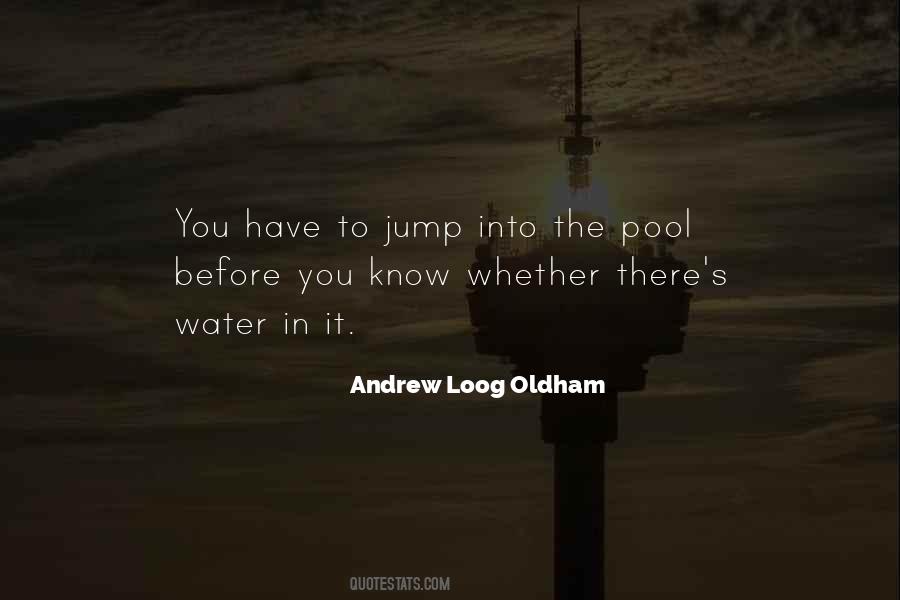 Water Jump Quotes #1329904
