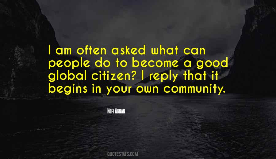 Good Global Citizen Quotes #677274