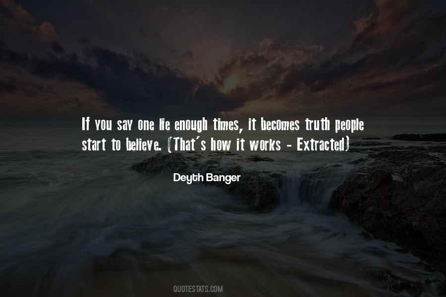One Lie Quotes #268420