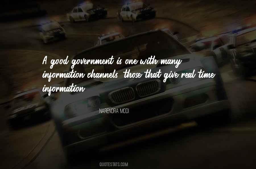 Good Government Quotes #1146242