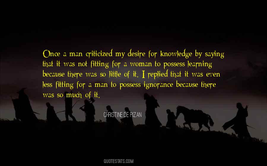 Desire For A Woman Quotes #186000