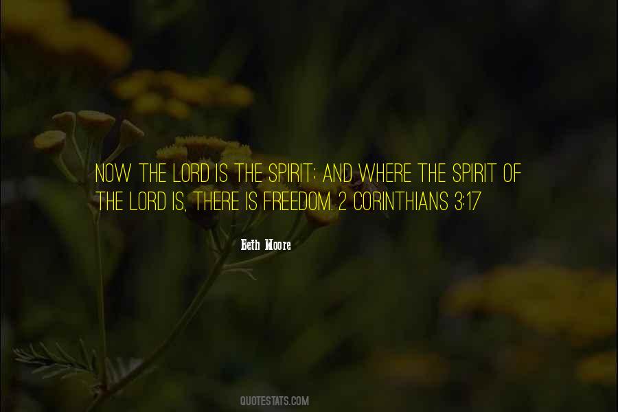 Spirit Of The Lord Quotes #1486400