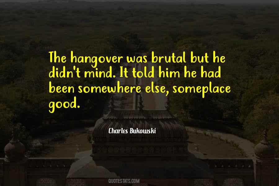 Good Hangover Quotes #19337