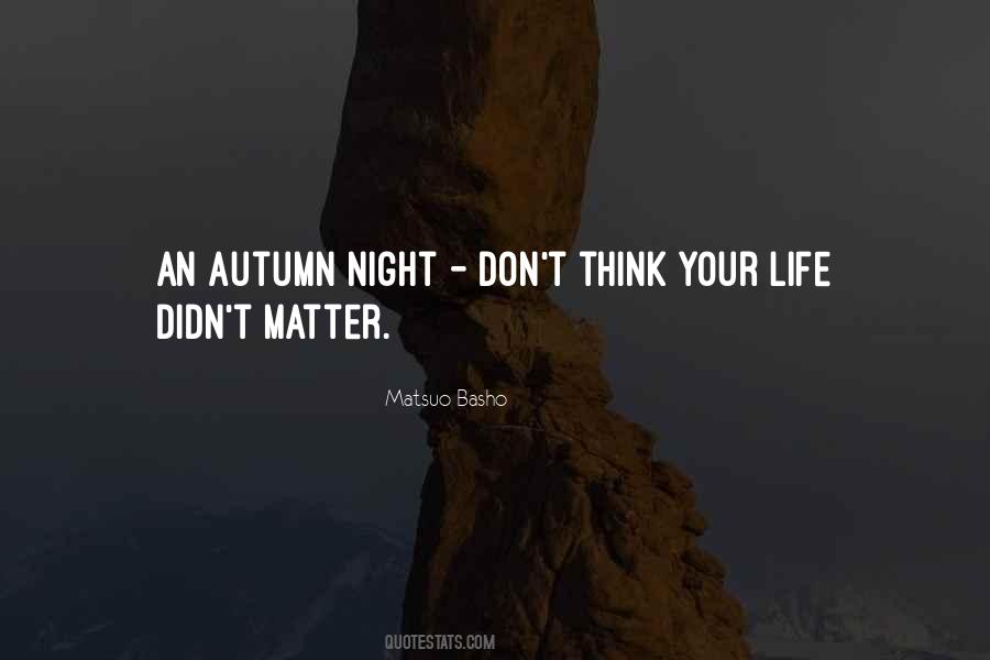 Autumn Night Quotes #1801929