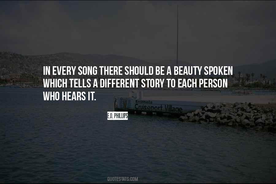 Beauty Song Quotes #123002