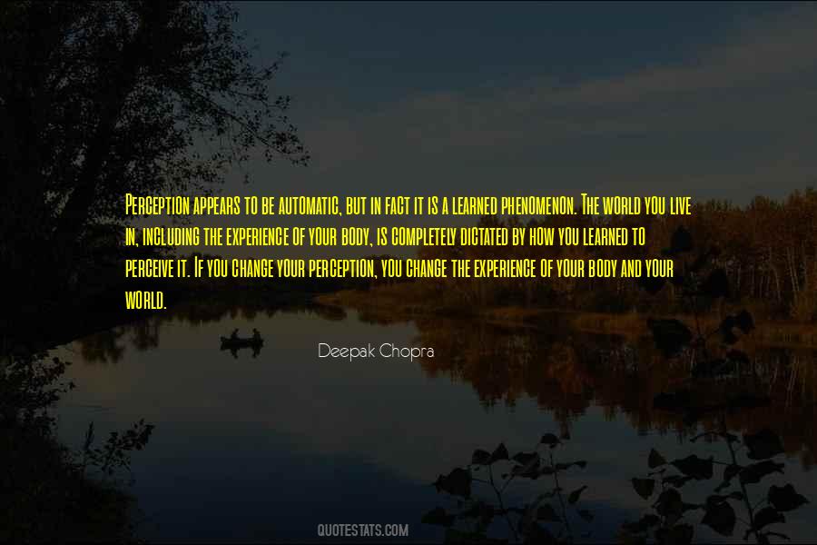 Perceive The World Quotes #1067104