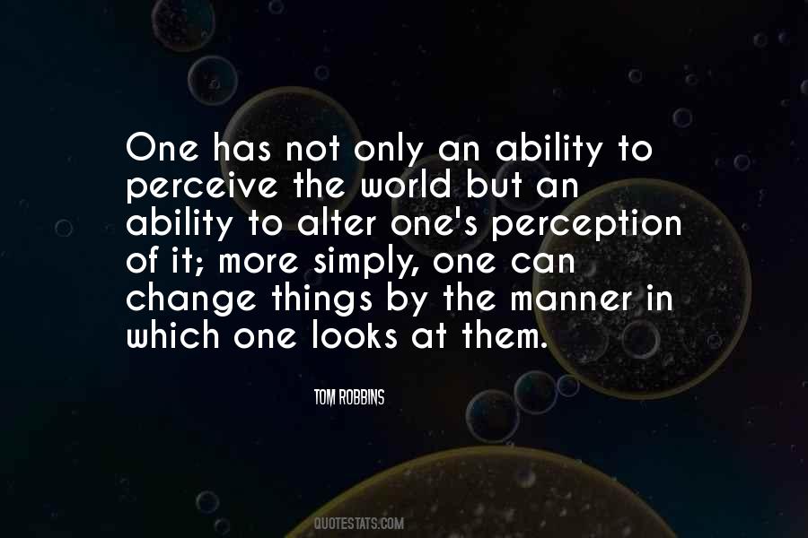 Perceive The World Quotes #879757