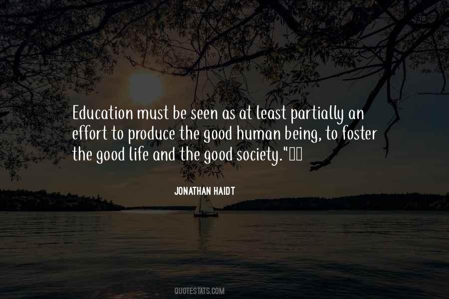 Good Human Being Quotes #1408113