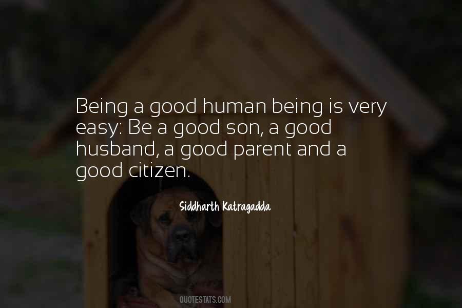 Good Human Being Quotes #166811