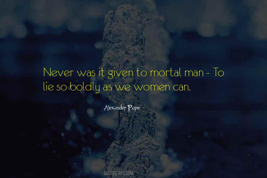 Man Lie Quotes #102496