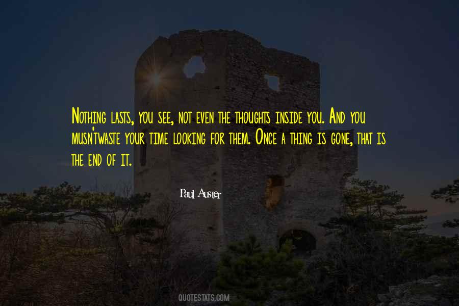 Once Gone Is Gone Quotes #1583849