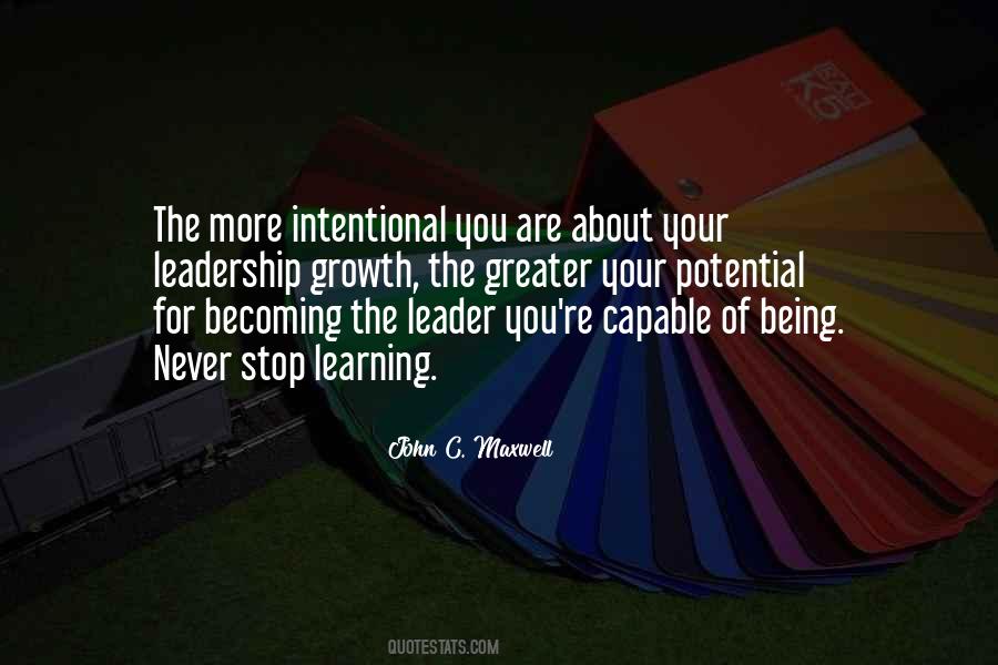 Learning Leader Quotes #1099010