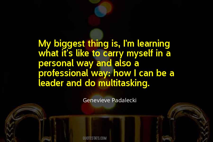 Learning Leader Quotes #1274135