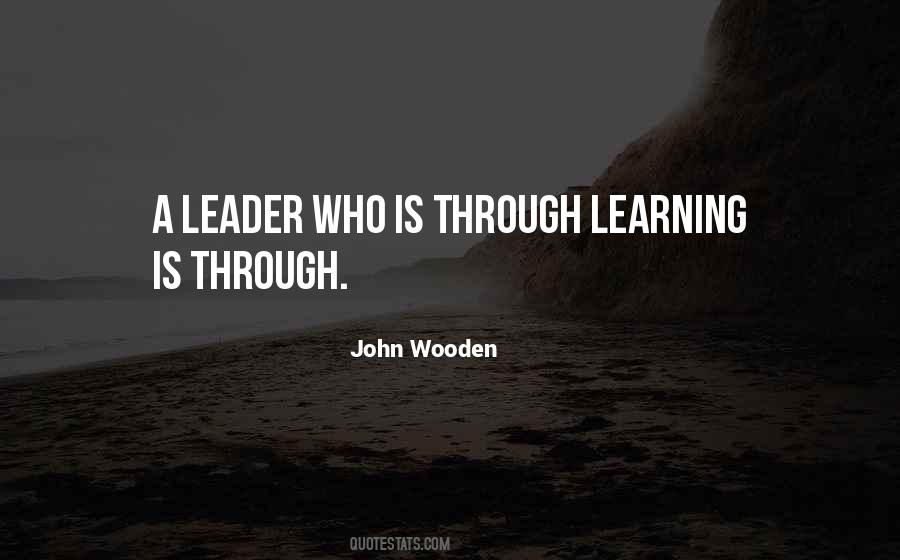 Learning Leader Quotes #1610968