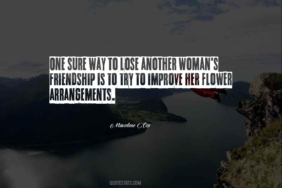 Friendship Flower Quotes #1306577