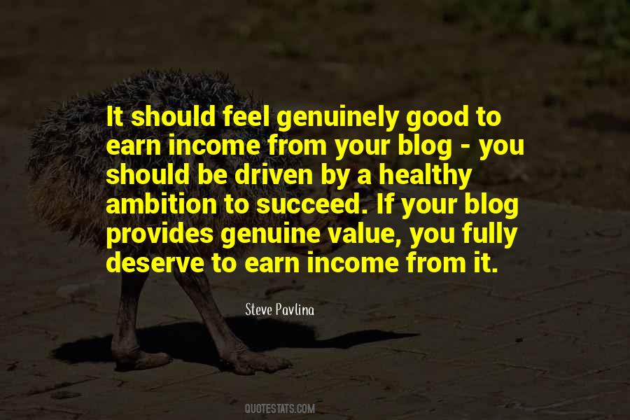 Good Income Quotes #1811570