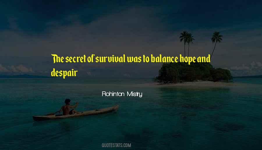 Quotes About Survival Hope #1512944