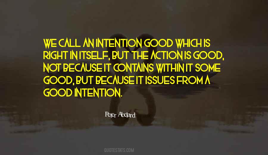 Good Intention Quotes #1735572