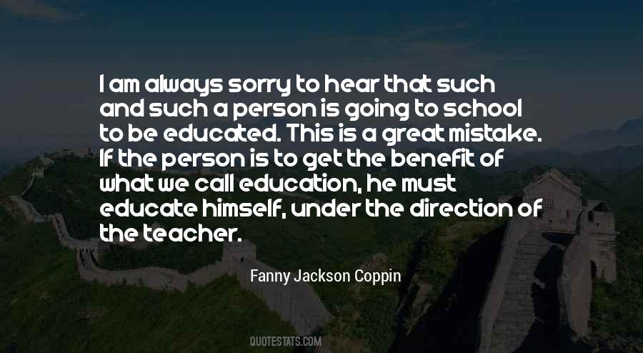 Sorry Mistake Quotes #1205649