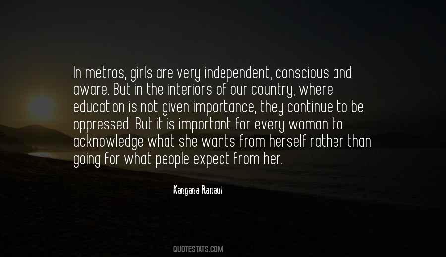 Woman Independent Quotes #760542