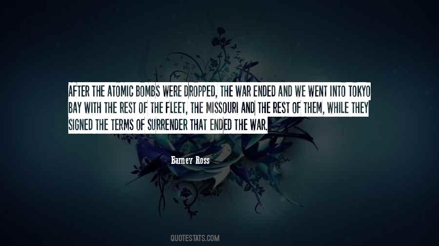 War Surrender Quotes #139438