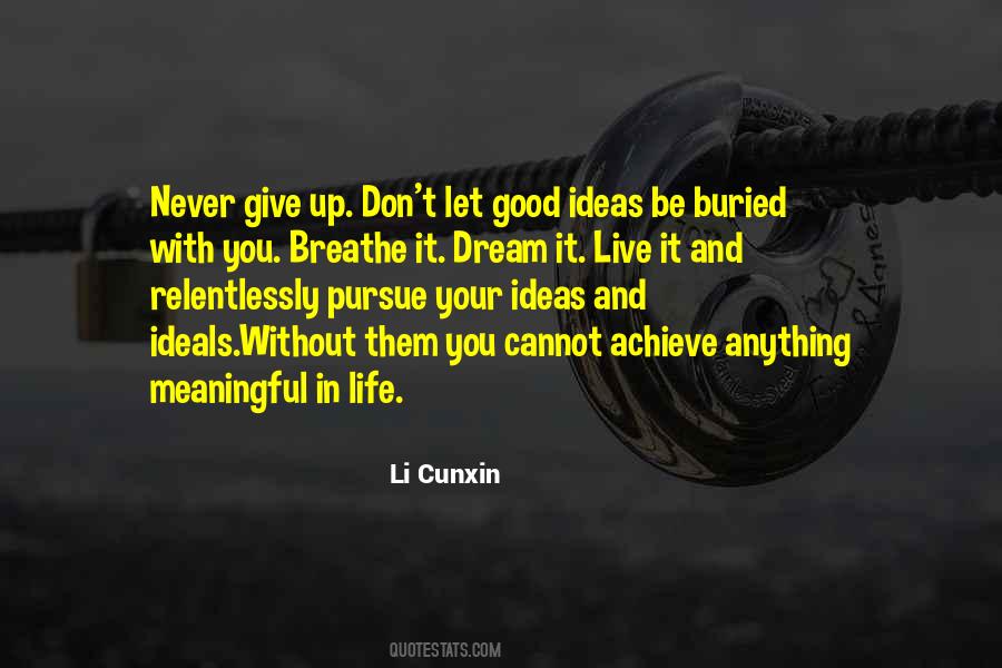 Quotes About Never Give Up Your Dream #1138543