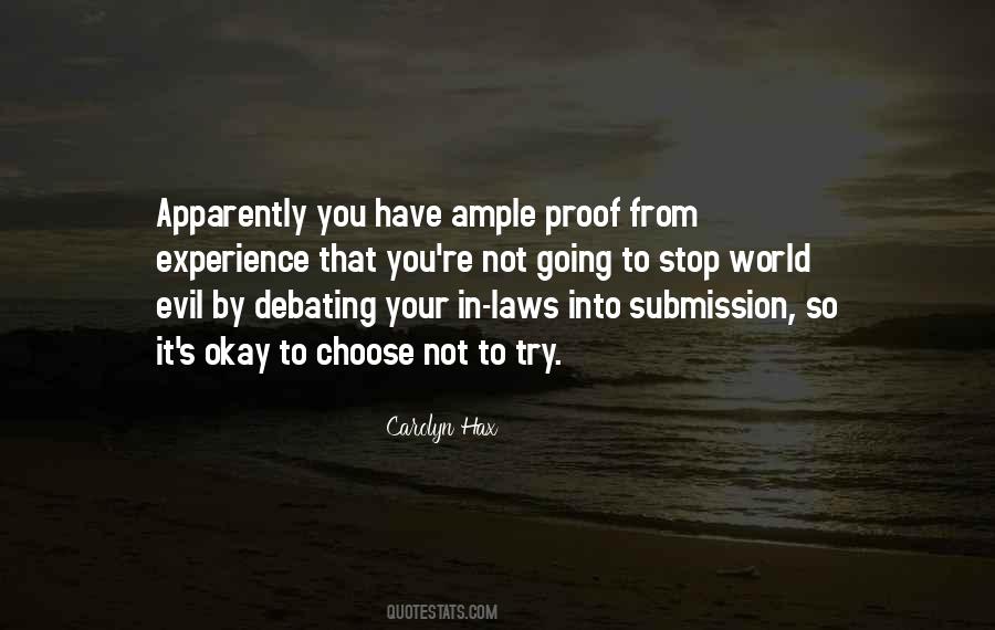 Stop Evil Quotes #1778878